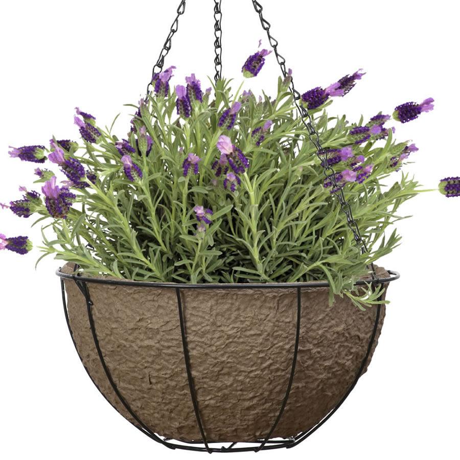 CobraCo 12Inch Hanging Basket with EcoLiner PLB12 Garden
