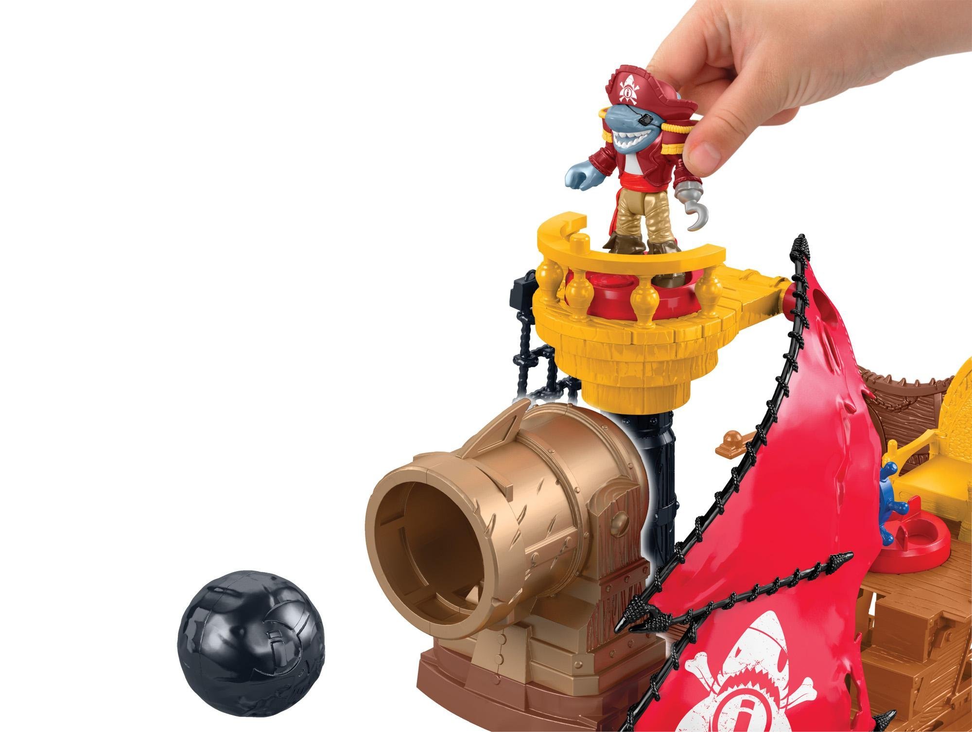 FisherPrice Imaginext Shark Bite Pirate Ship Toys & Games