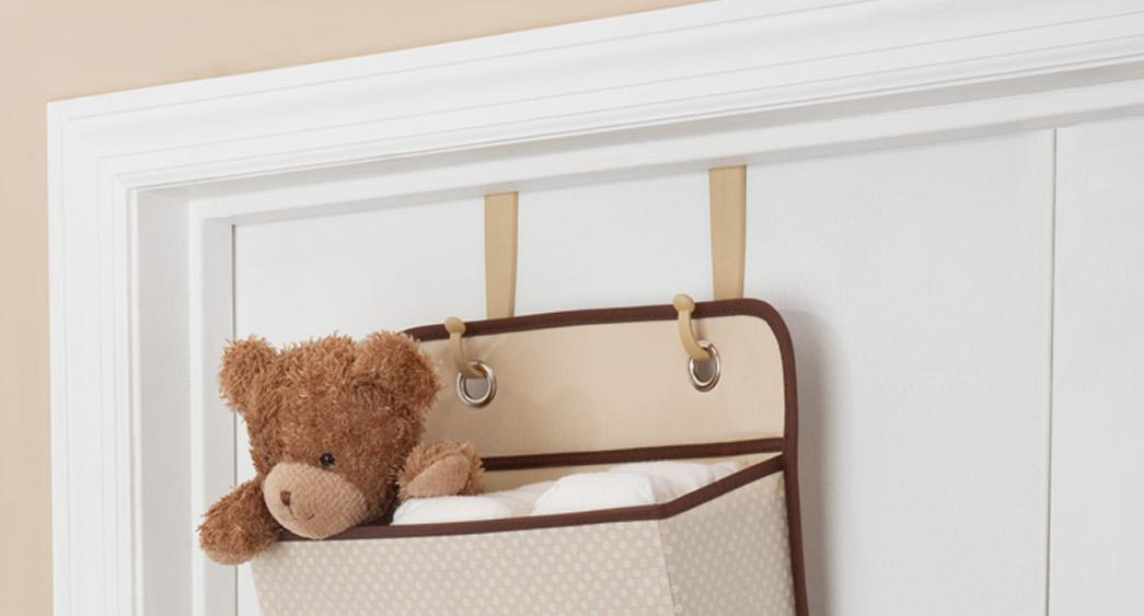 Delta 4 Pocket Nursery Over the Door Organizer, Beige Baby