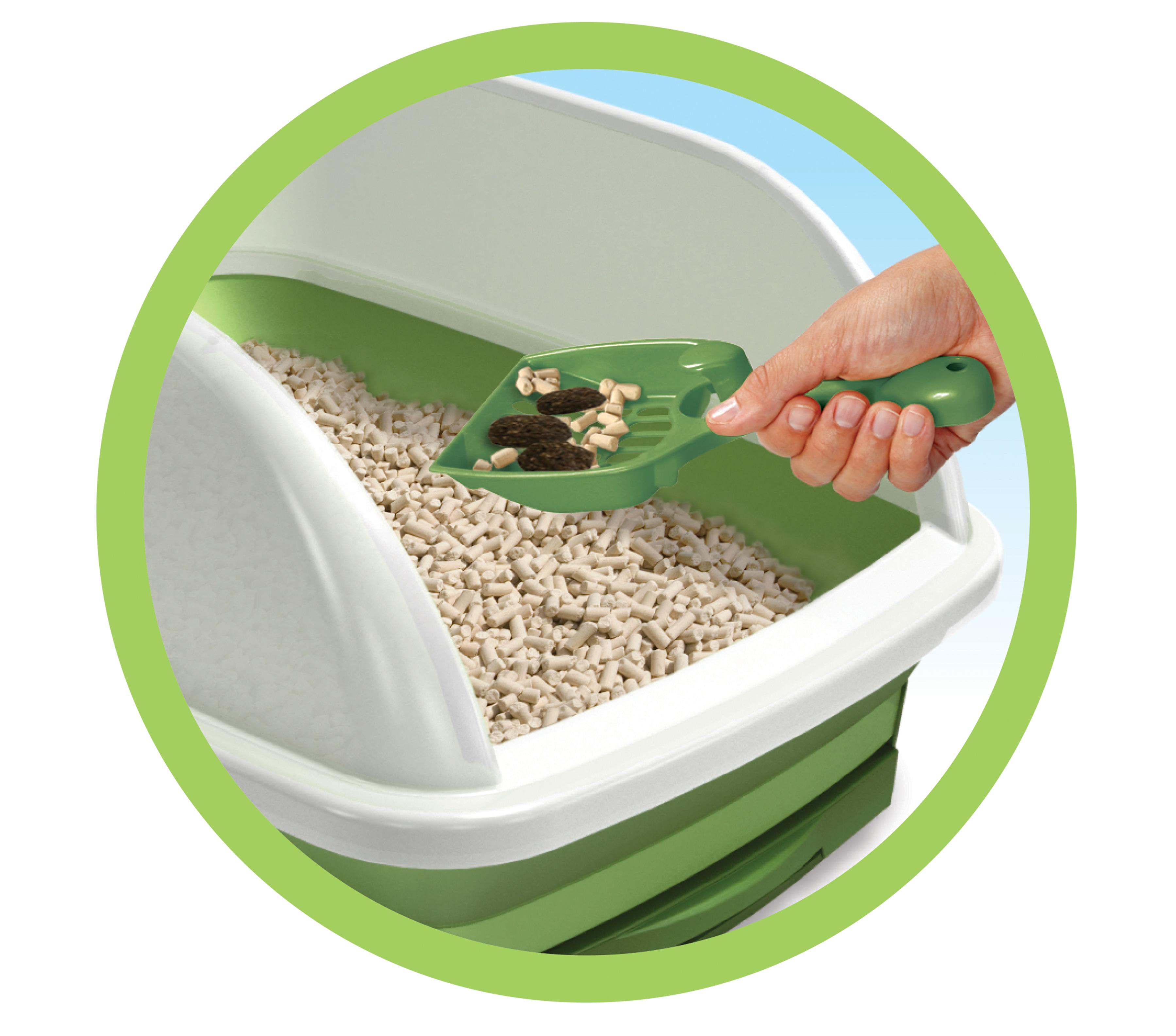 Litter Box Furniture And Scoop Cat Kitty Self Cleaning Pet Indoor