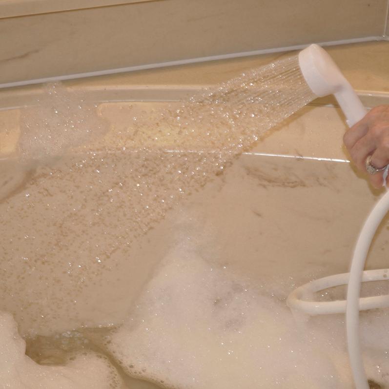 DANCO VersaSpray Adjustable Portable Handheld Shower Head for Round