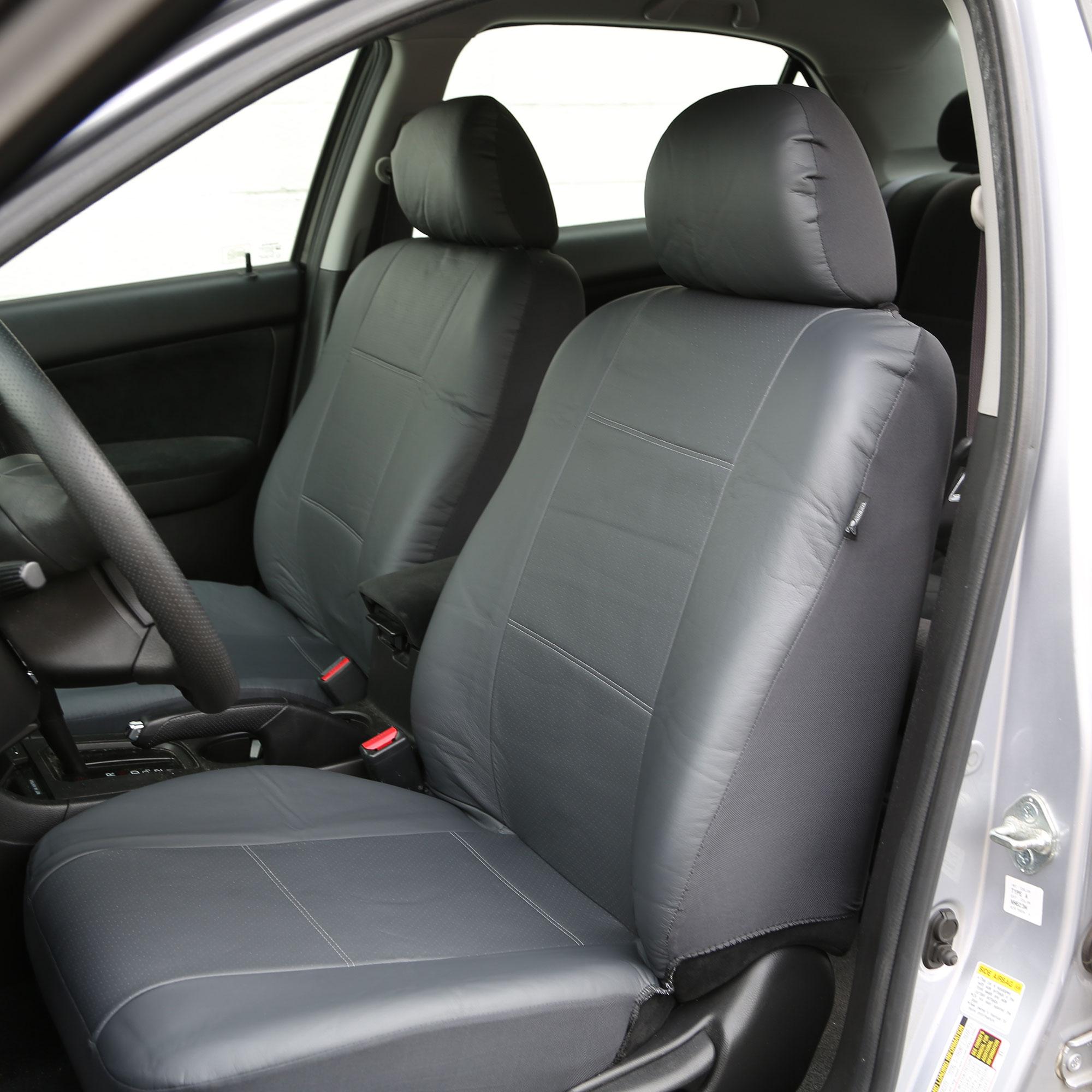 FHPU002115 Classic PU Leather Car Seat Covers, Airbag