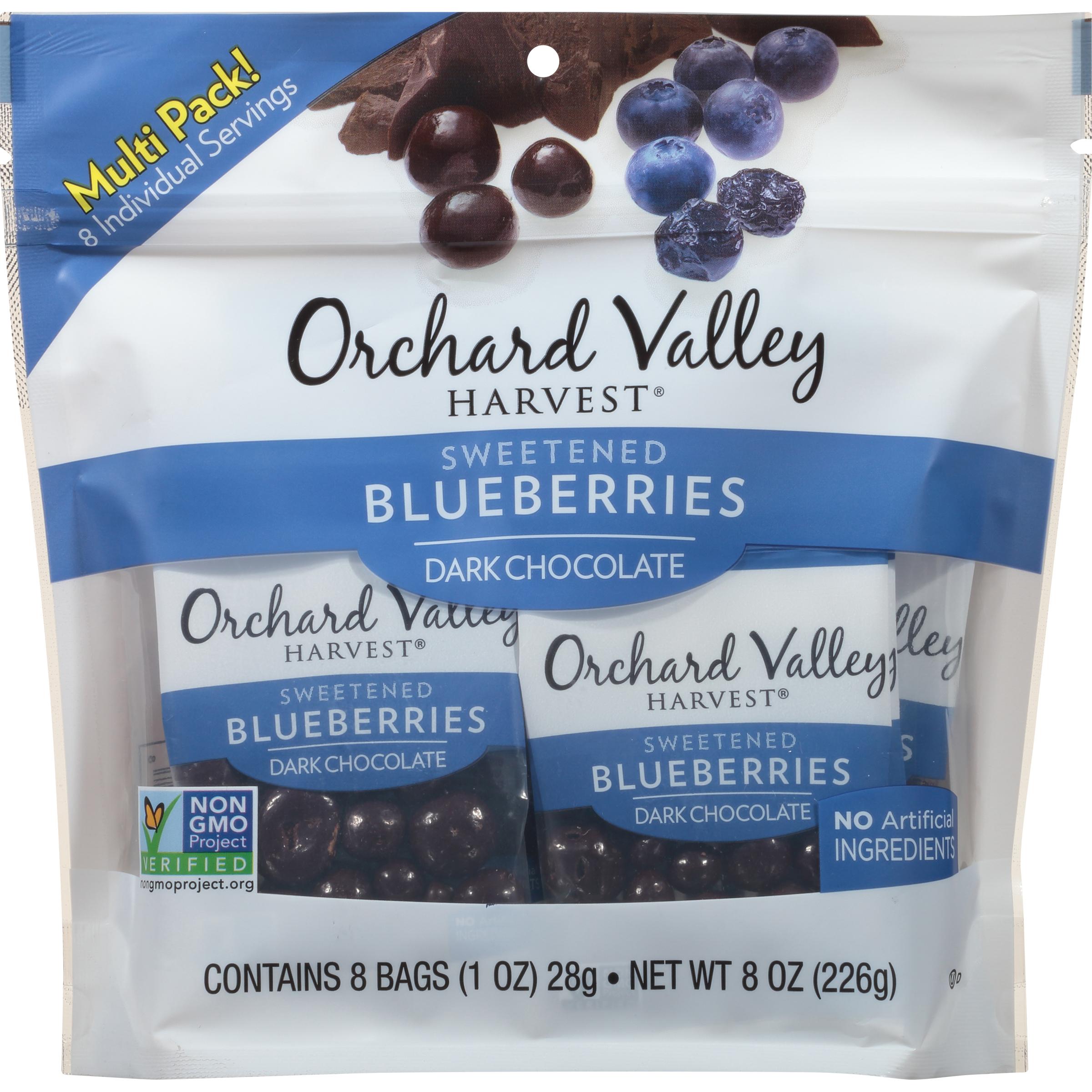 Orchard Valley Harvest Chocolate Blueberries Multi Pack, NonGMO