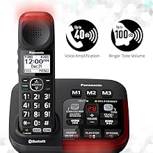 Panasonic KX-TGM430B enlarged touch controls