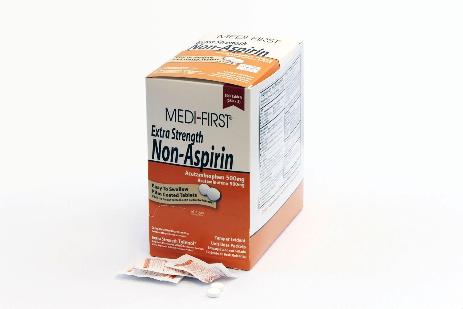 MediFirst 80413 Extra Strength NonAspirin Acetaminophen