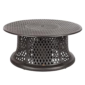 Amazon.com: Patio Sense Lombok Gas Fire Pit Chat Group ...
