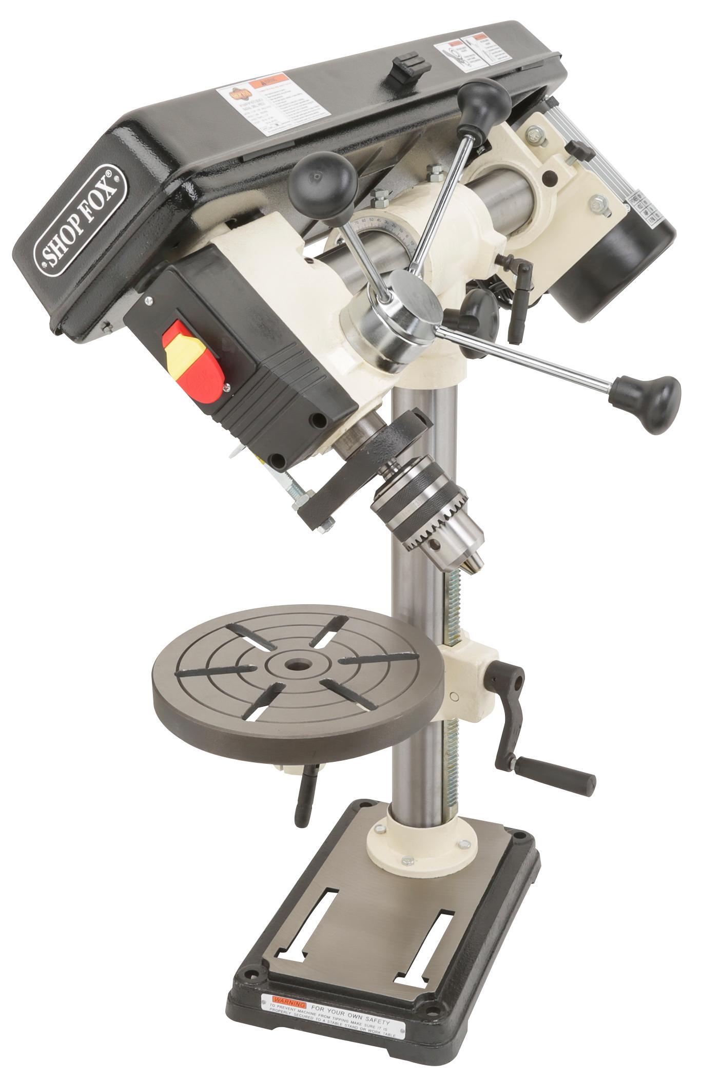SHOP FOX W1669 1/2Horsepower Benchtop Radial Drill Press Power
