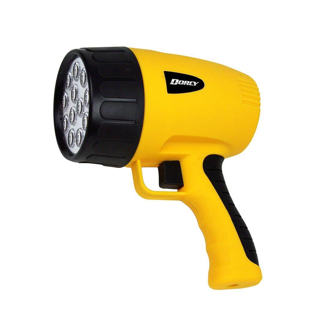 Dorcy 411050 Rechargeable Pistol Grip LED Spotlight with AC and DC Adaptors, 1200