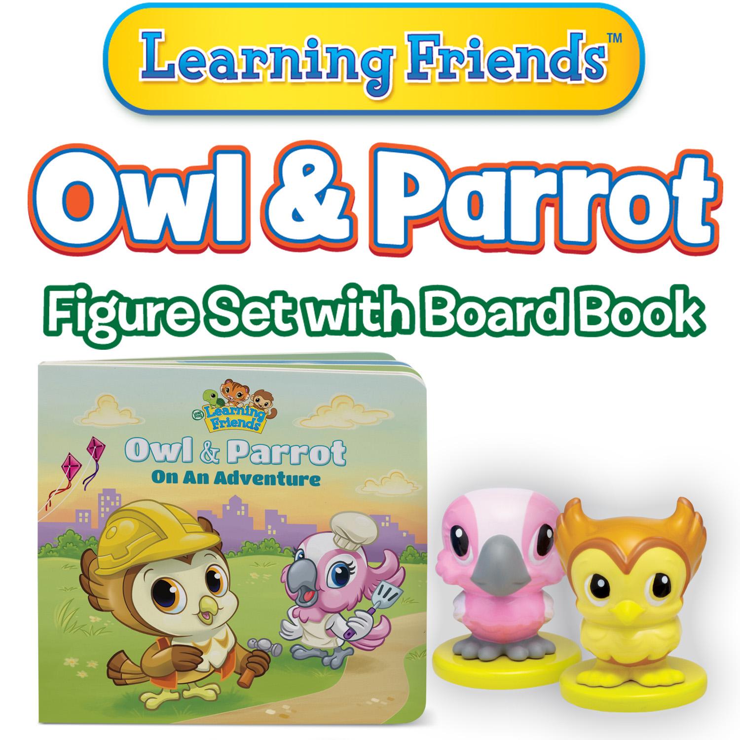 LeapFrog Learning Friends Owl and Parrot Figures with Board