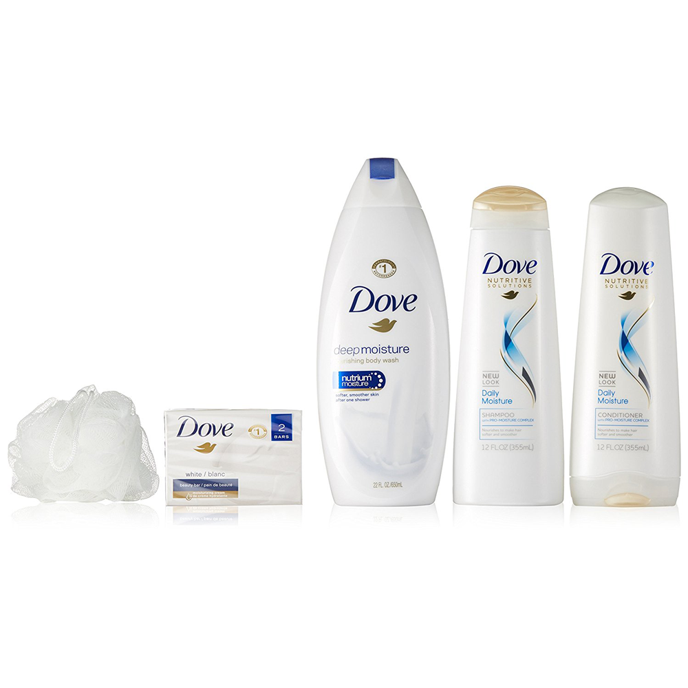 Dove Female Holiday Gift Set, Deep Moisture Beauty