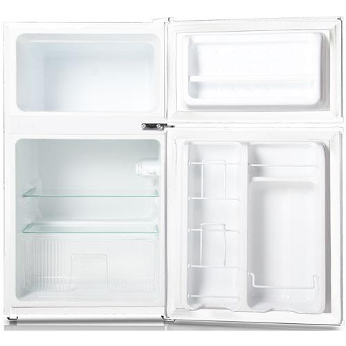 Keystone KSTRC312CW Compact 2Door Refrigerator/Freezer, 3.