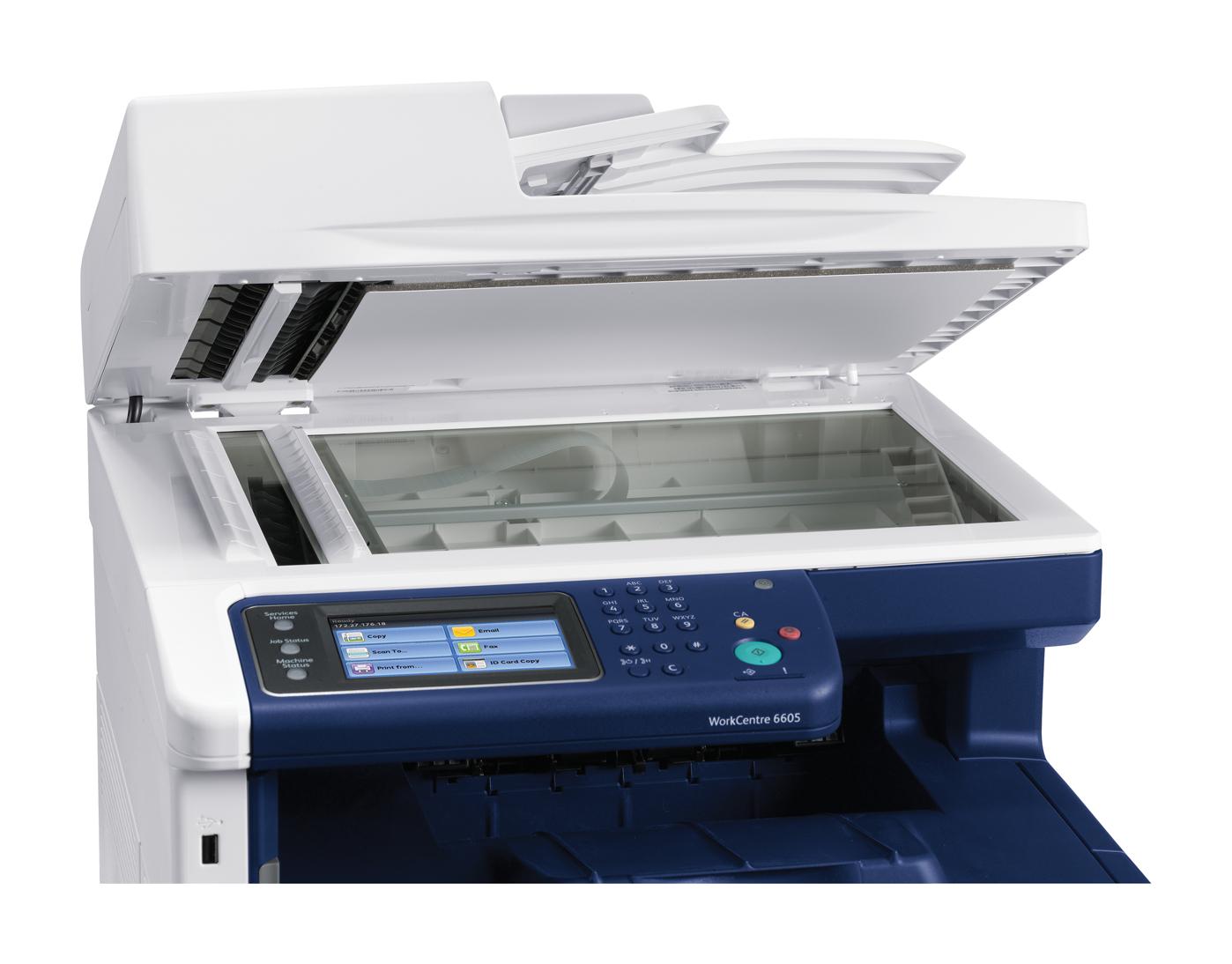 Xerox 6605/DN Color Laser Multifunction Print, Copy, Scan
