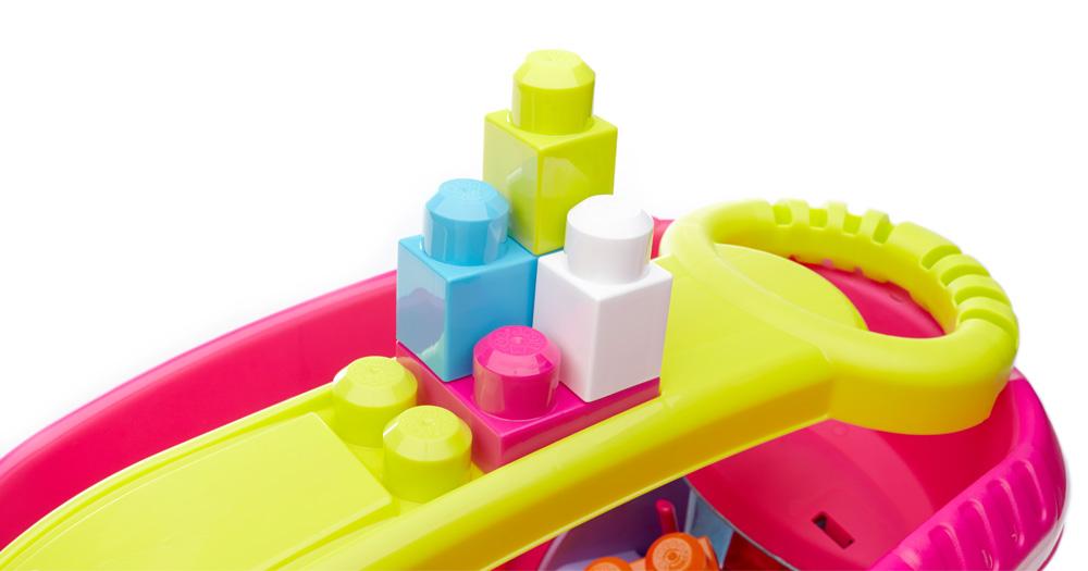 Mega Bloks Block Scooping Wagon Building Set Pink Toys & Games