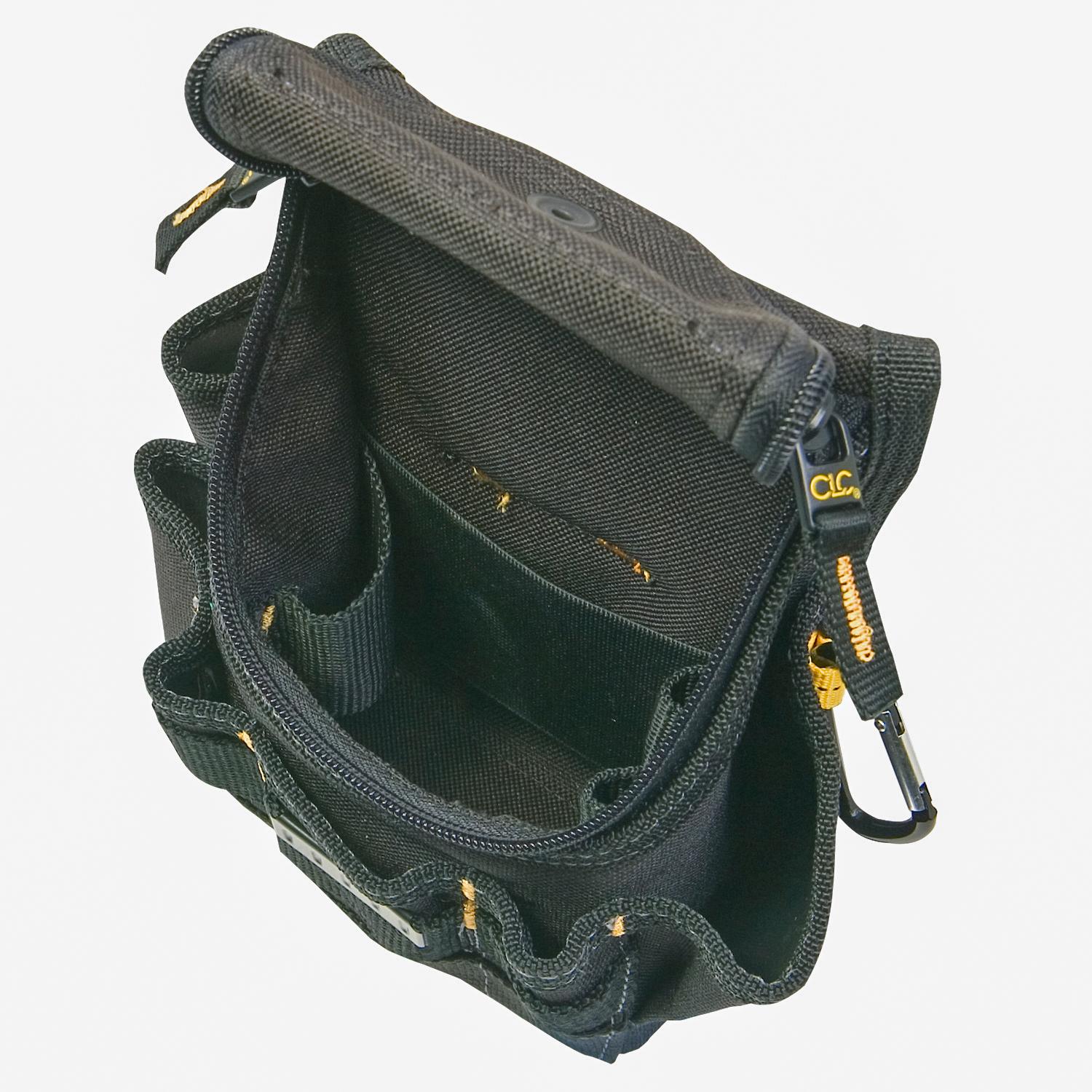 CLC Custom Leathercraft 1523 Ziptop Utility Pouch, Small Tool Pouches