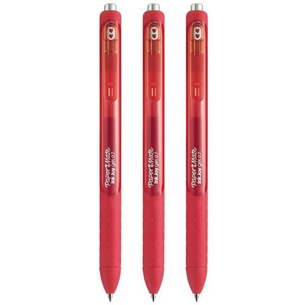 Paper Mate InkJoy Gel Pens, Medium Point, Red, 3 Count