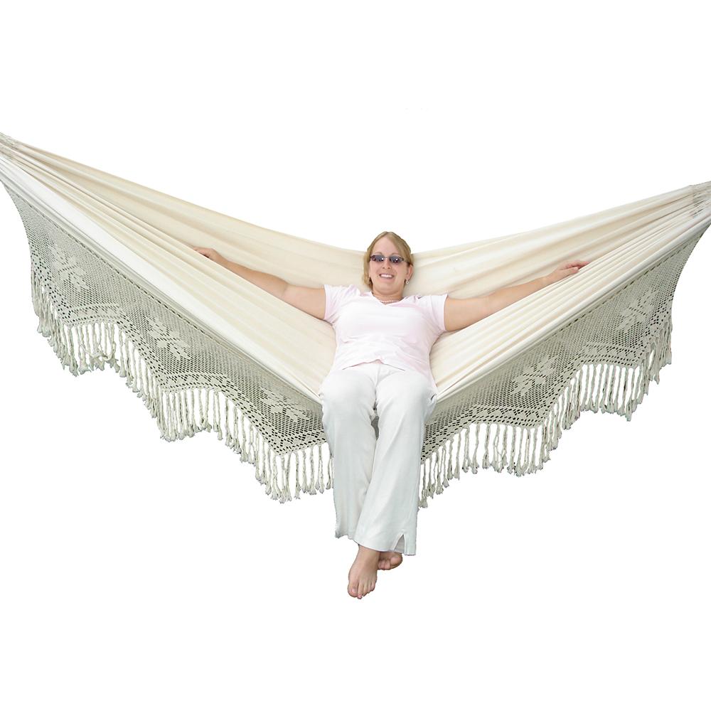 Amazon.com : Vivere Brazilian Style Double Hammock, Oasis : Tree Hammok : Garden & Outdoor