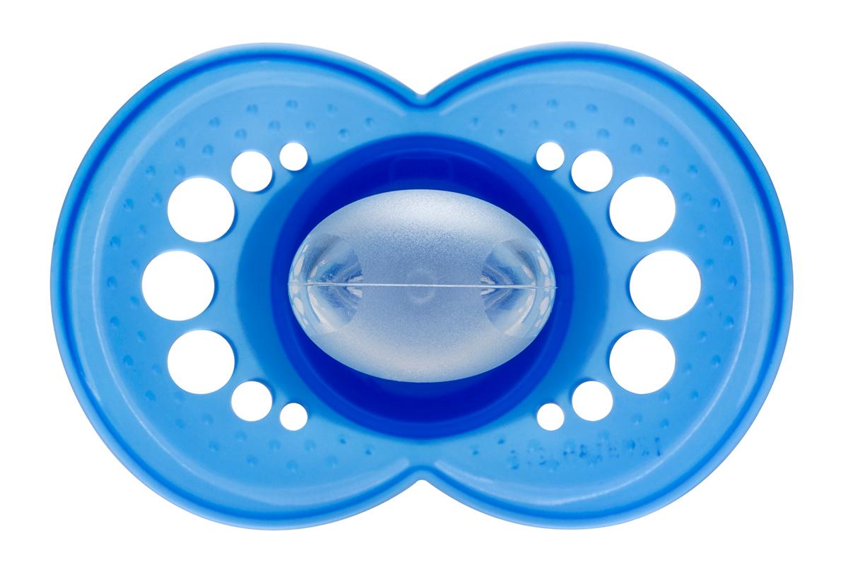 MAM Crystal Orthodontic Pacifier, Boy, 6+ Months, 2Count