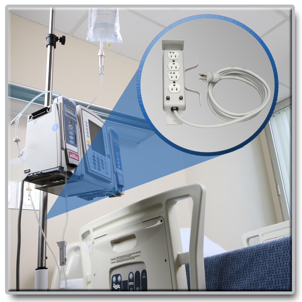 Tripp Lite 4 Outlet MedicalGrade Power Strip, For Patient