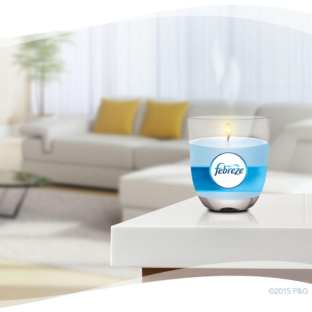 Febreze Air Freshener Candle, Meadows & Rain Air Freshener