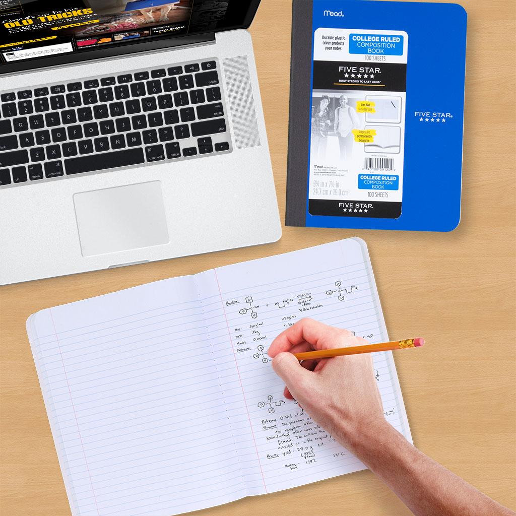 Five Star Composition Book/Notebook, College Ruled Paper