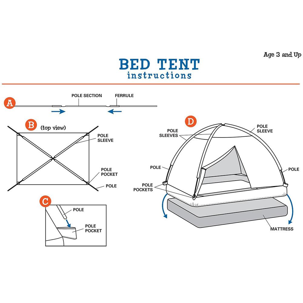 Pacific Play Tents Kids Cottage Bed Tent Playhouse Twin