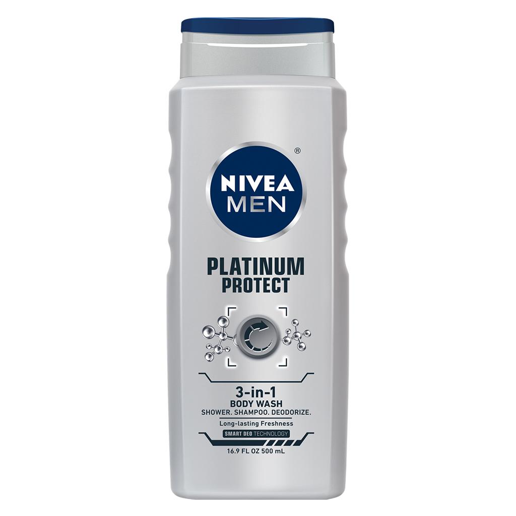 NIVEA FOR MEN Odor Protect Control Body Wash 16.9 oz (Pack