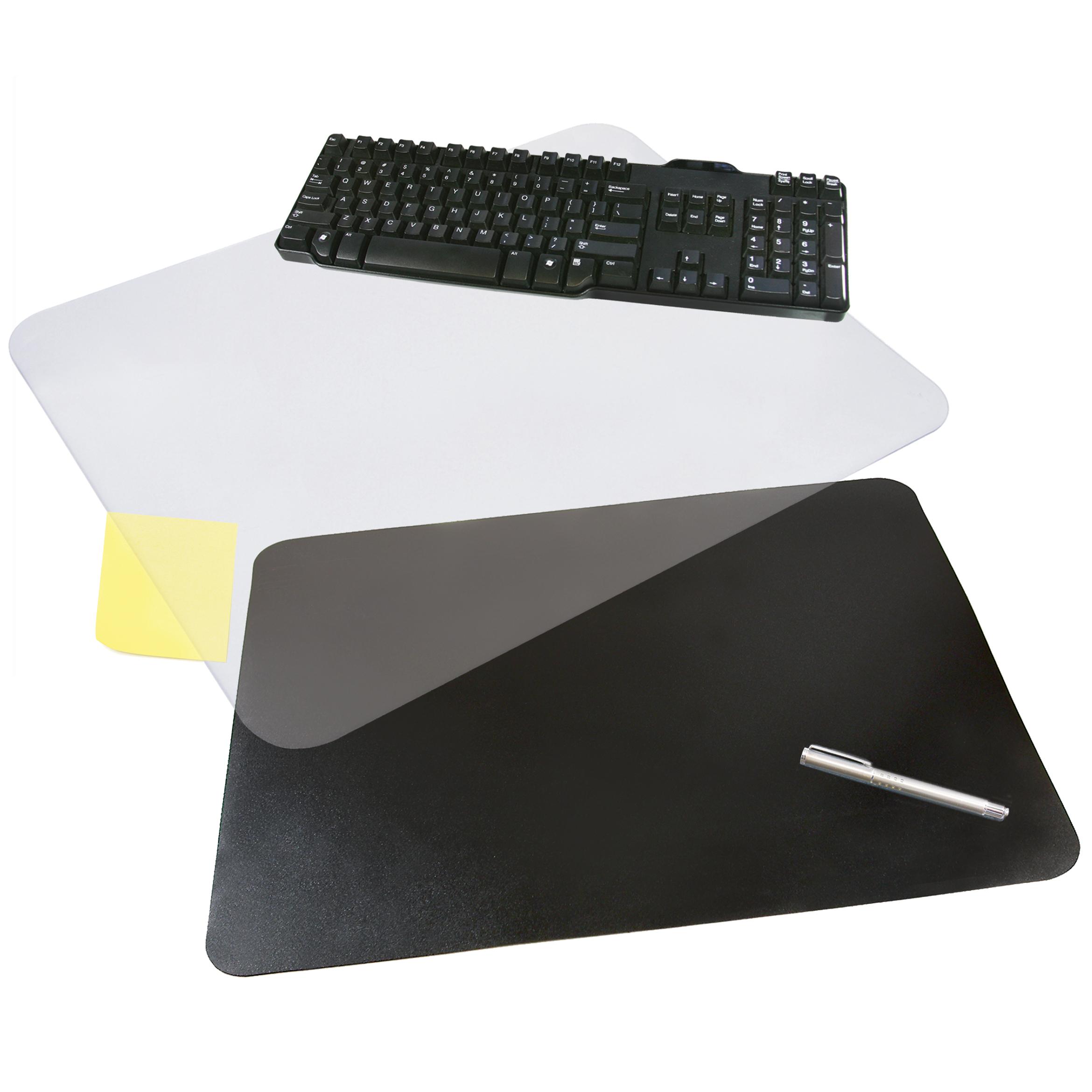 Artistic 12" x 17" EcoBlack Desk Pad with Microban, Black