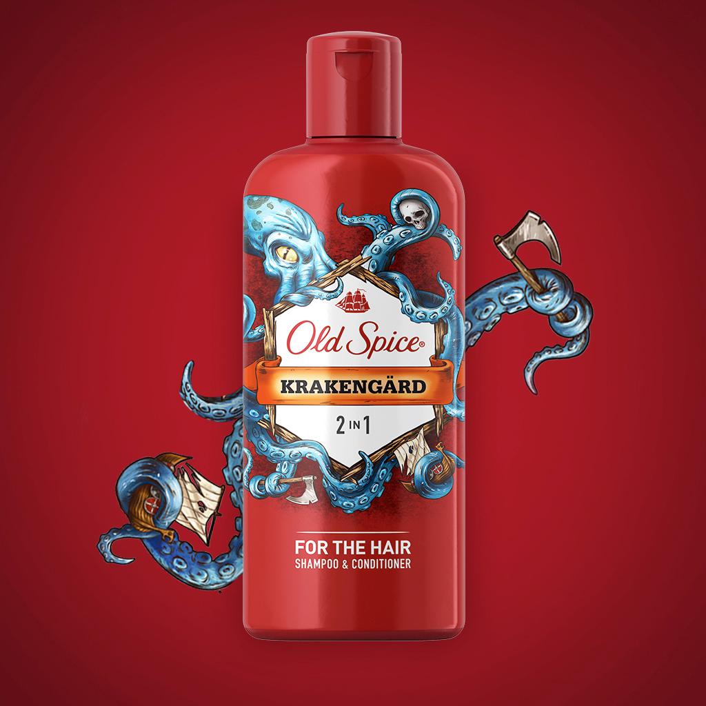 Amazon.com: Old Spice Krakengard 2 in 1 Mens Shampoo and Conditioner ...