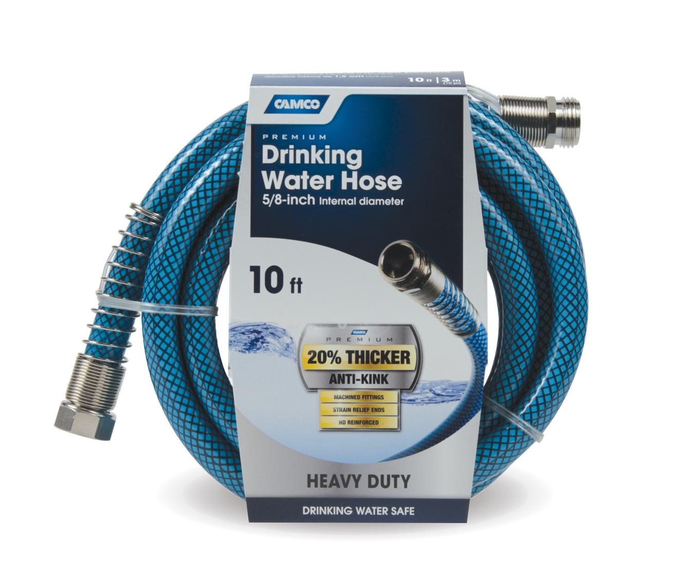 Camco 10ft Premium Drinking Water Hose Lead and BPA Free