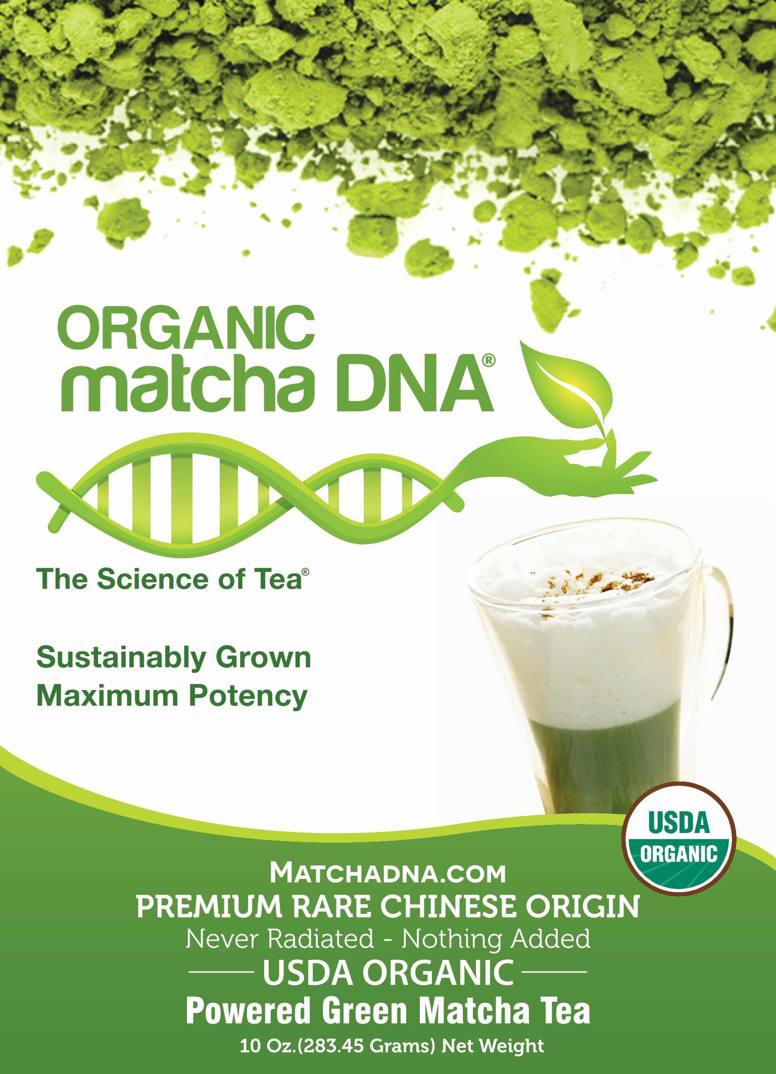 matchaDNA Organic Powdered Matcha Green Tea, 10 Ounce