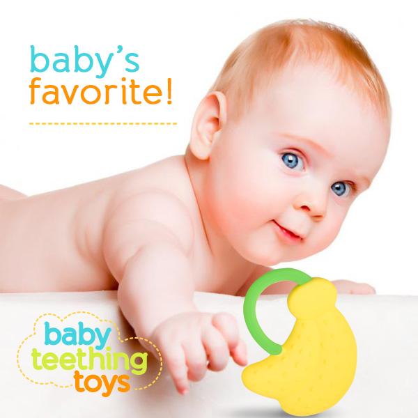 Silicone Baby Teething Toys 5 Pack BPA Free Natural