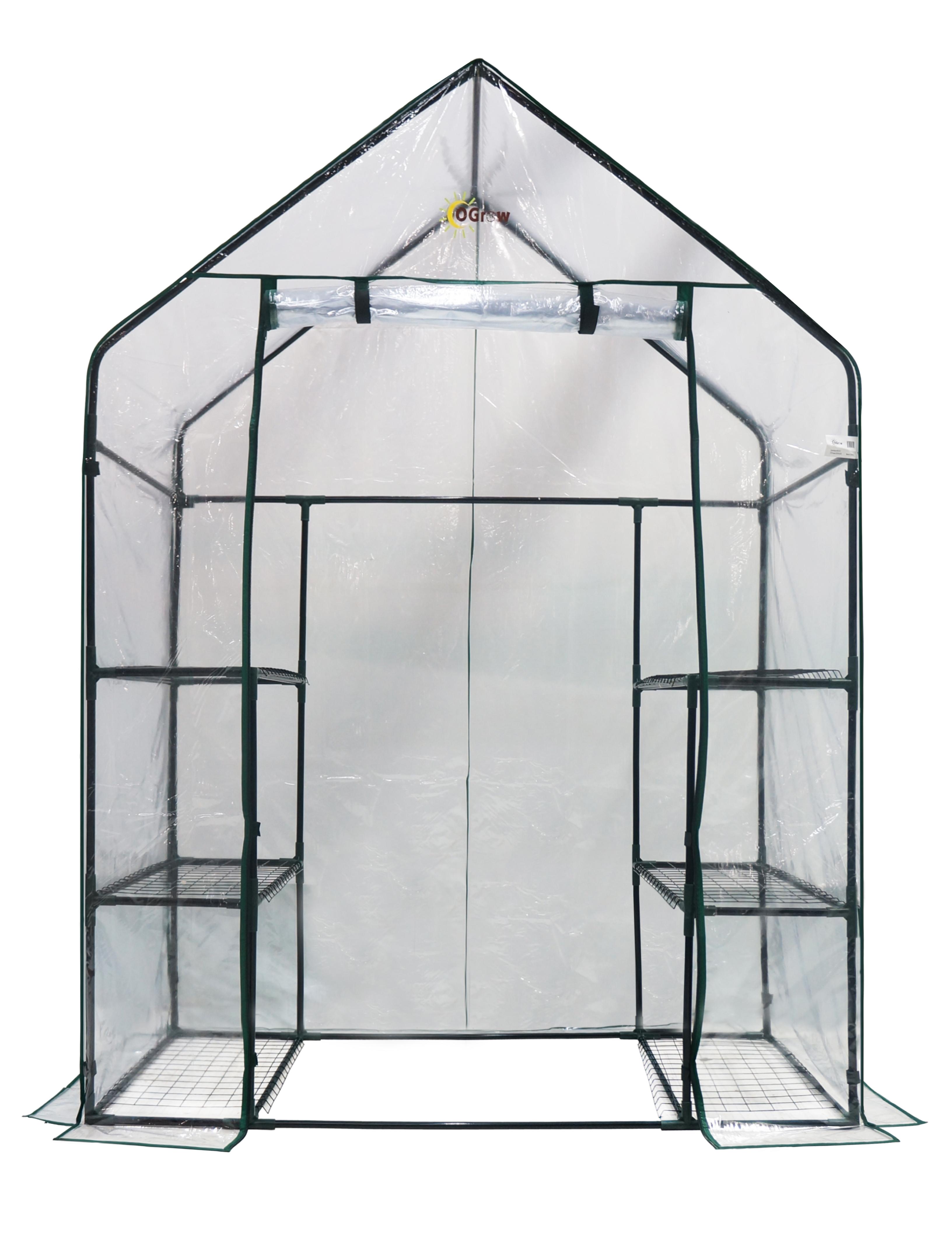 OGrow OG6834S Ogrow Deluxe WALKIN 3 Tier 6 Shelf Portable GREENHOUSE Camping