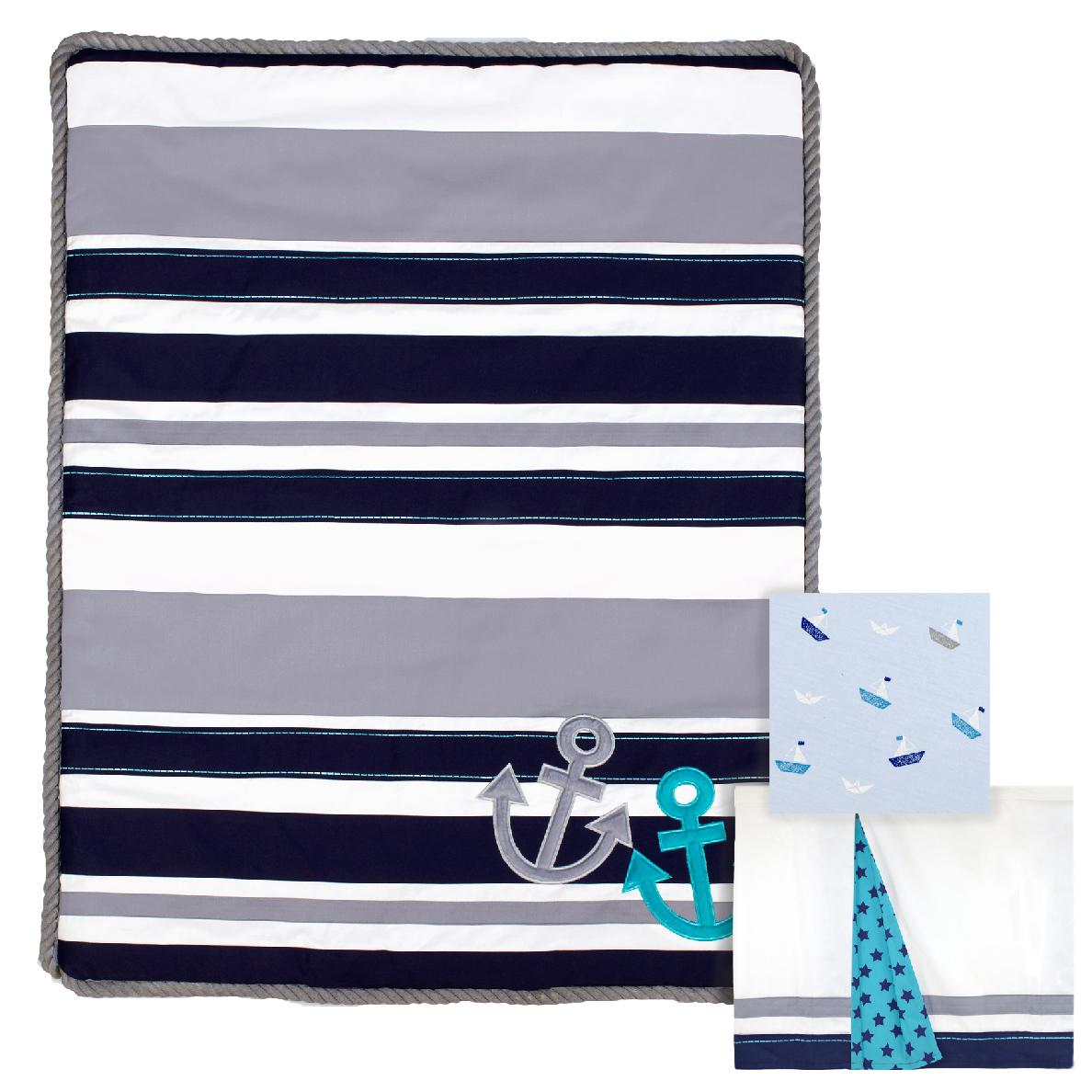 Just Born Crib Bedding Set, High Seas Baby