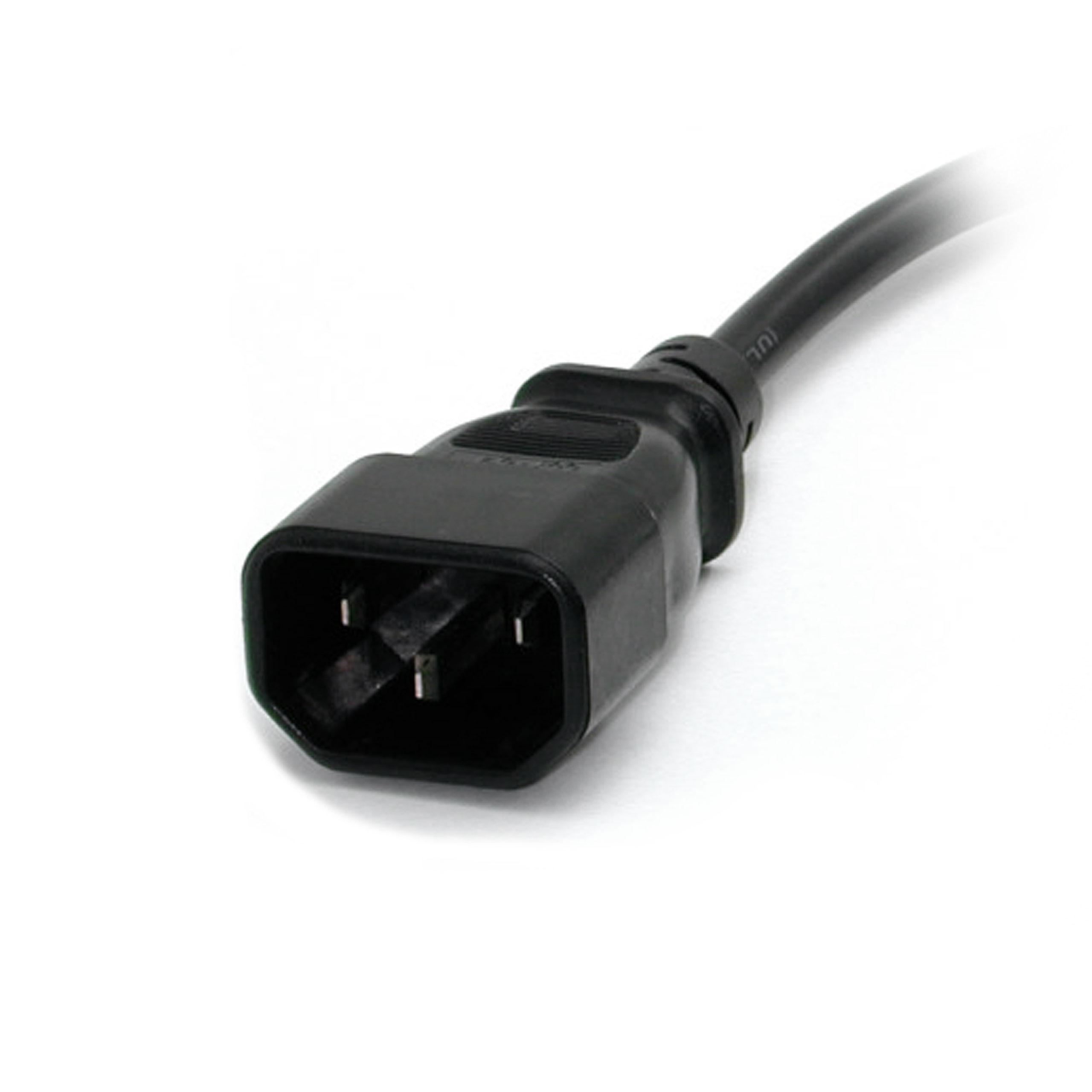 1 ft Computer Power Cord C14 to NEMA 515R 1ft IEC 320