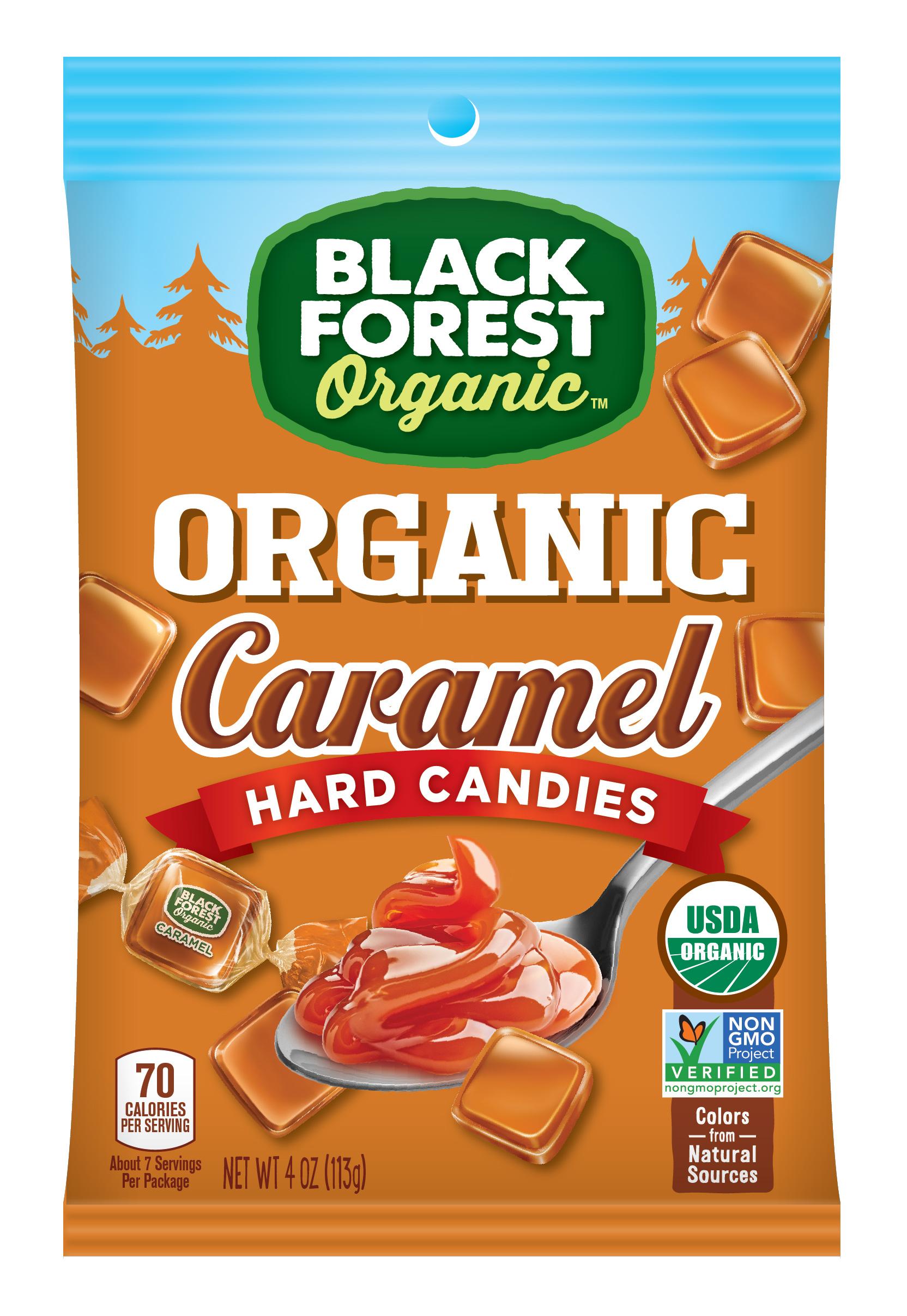 Black Forest Organic Caramel Hard Candy, 4 Ounce Bag, Pack of 12 Grocery