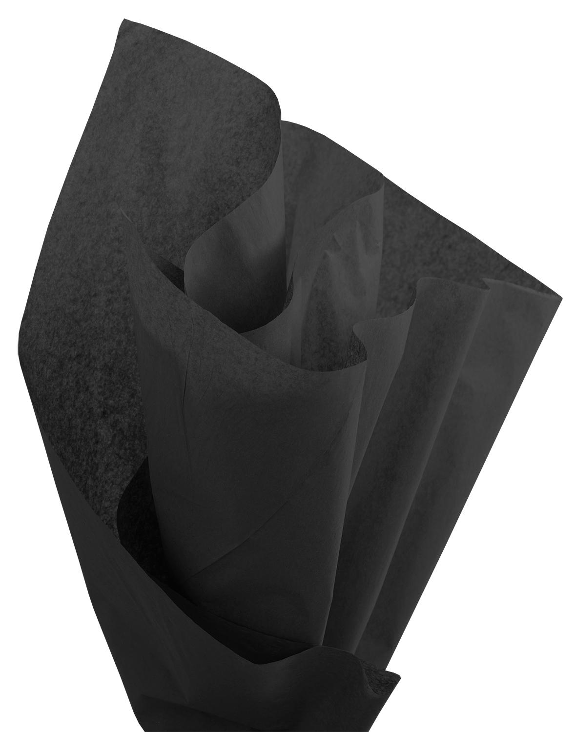 Brand New Tissue Paper Pack, 48 Sheets, 20" x 30", Jet Black