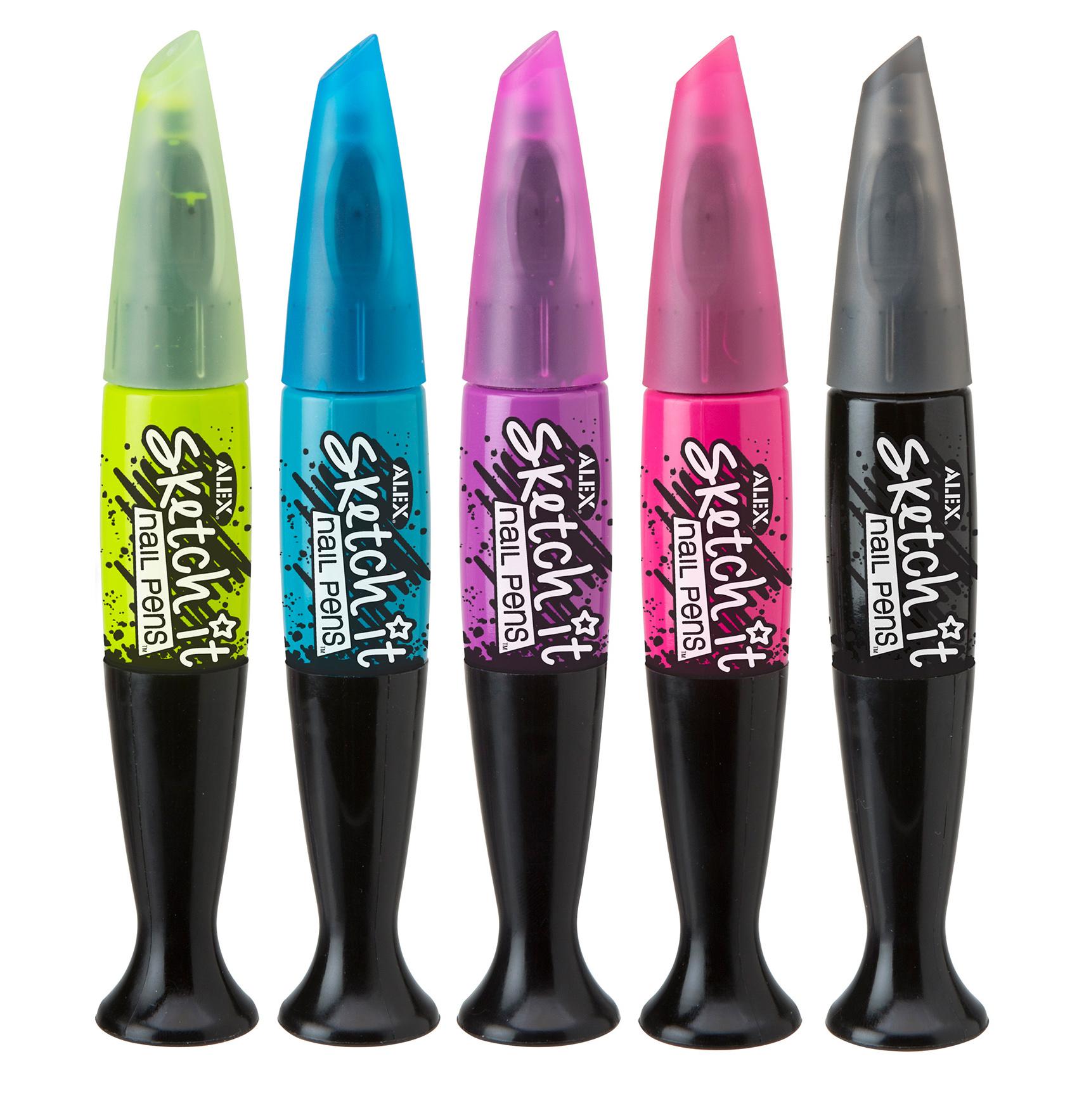 Amazon.com: Alex Spa Sketch It Nail Pens Salon Girls ...