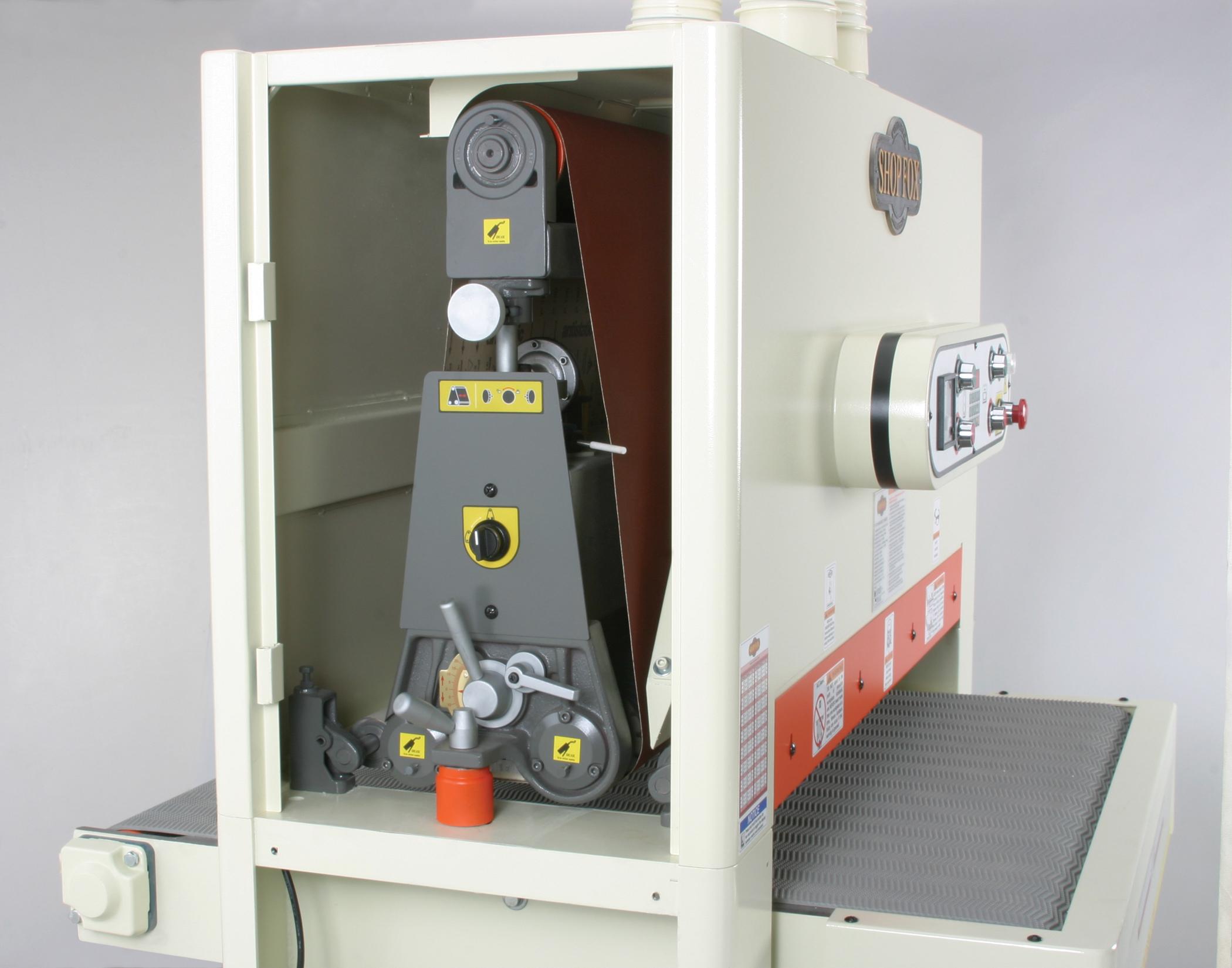 SHOP FOX W1738 37Inch Three Phase Widebelt Sander Power Belt