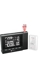 Amazon.com: Ambient Weather WS-8365 Clearview Projection Clock with