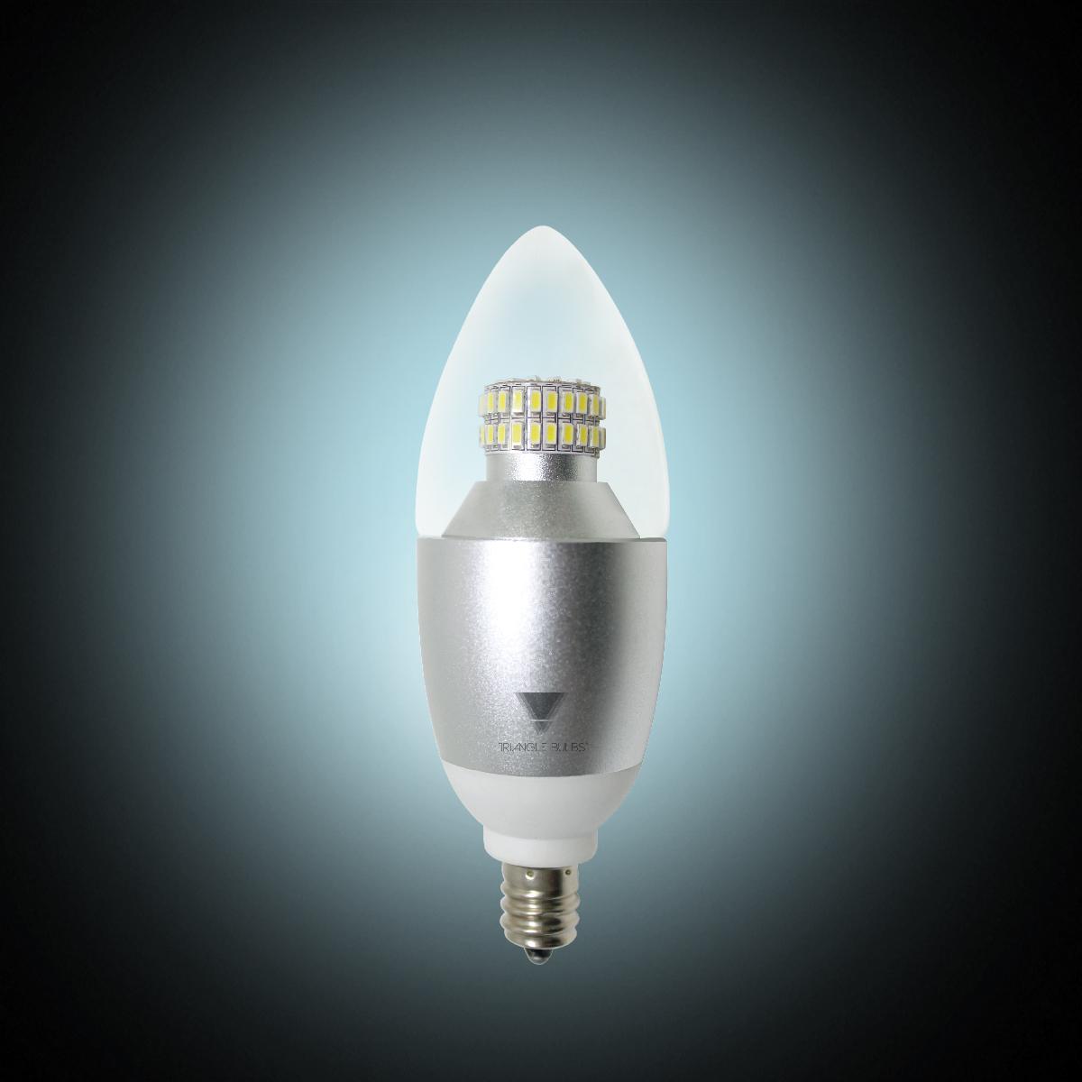 (3PACK) 6Watt LED Chandelier Bulb, 60Watt replacement