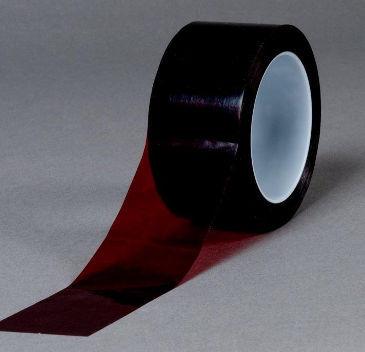 3M Lithographers Tape 616 Ruby Red, 1/2 in x 72 yd 2.4 mil Adhesive