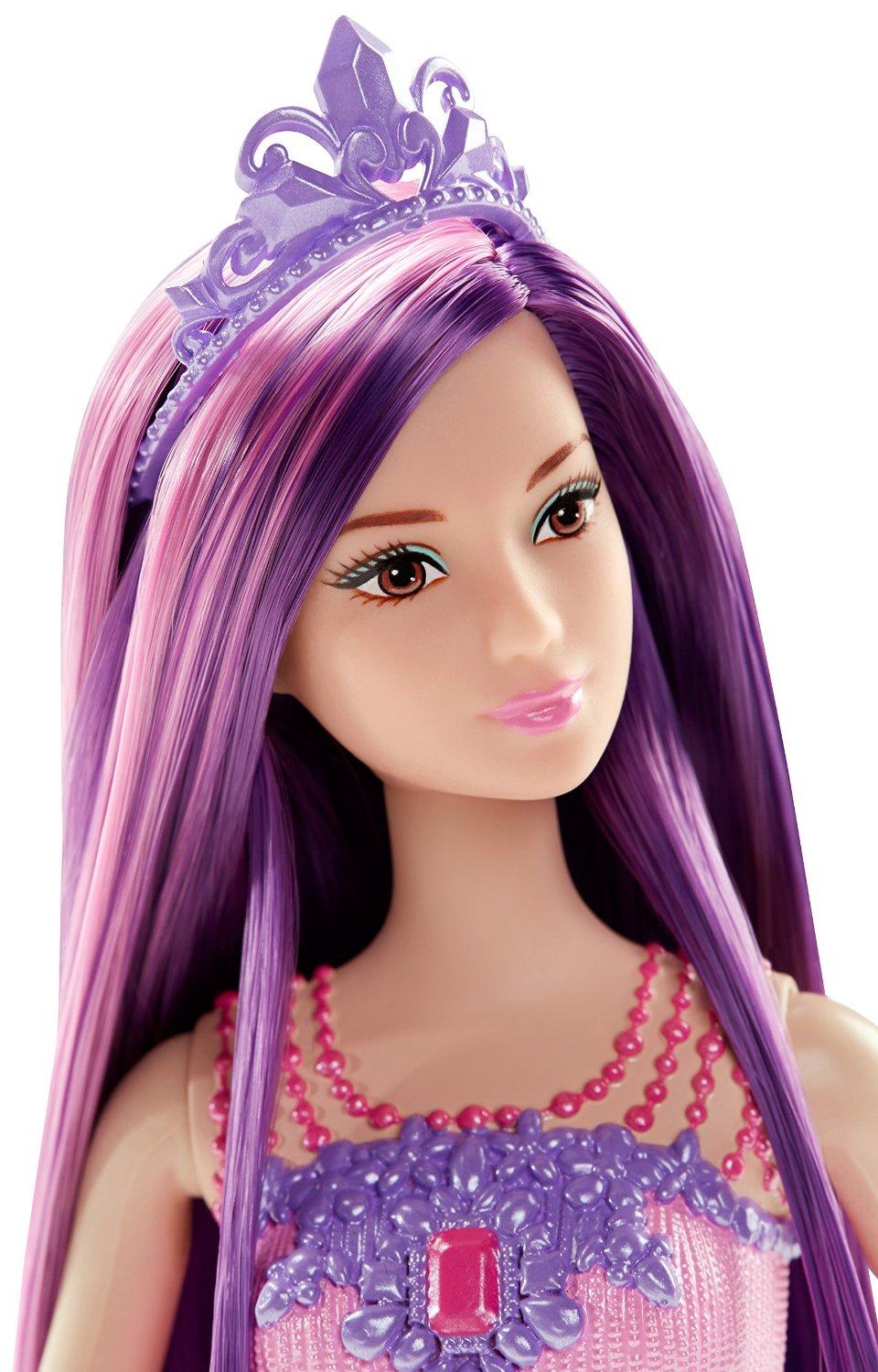 Barbie Endless Hair Kingdom Princess Doll, Purple Toys & Games
