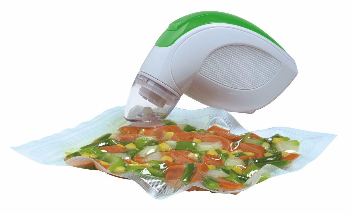 NESCO VS09HH, Handheld Vacuum Sealer, White/Green Kitchen & Dining