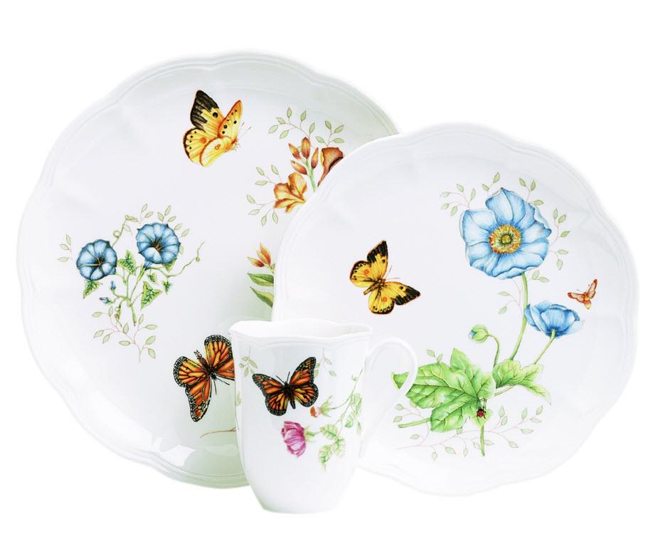 Lenox Butterfly Meadow 18Piece Dinnerware Set, Service