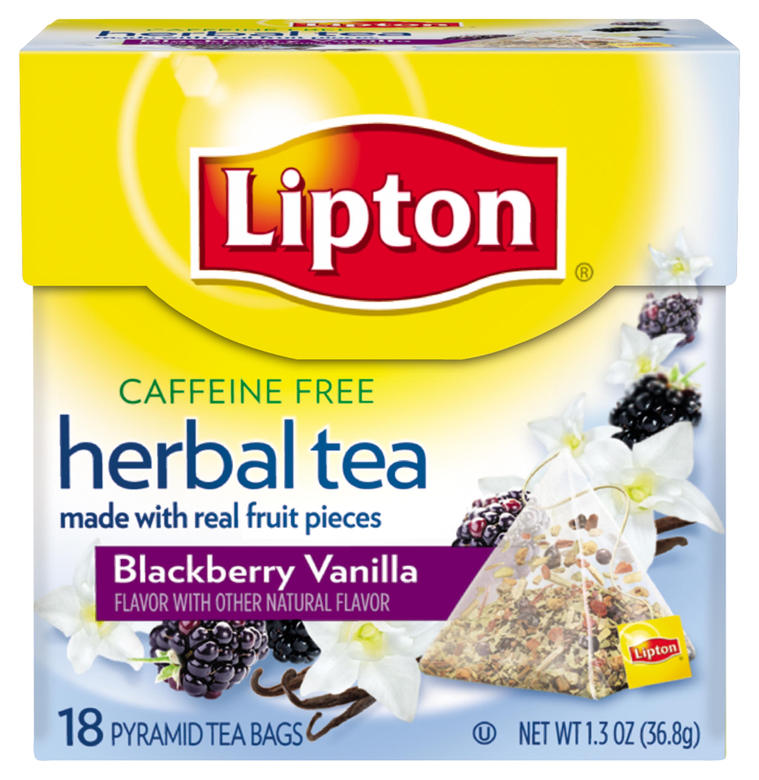 Lipton Herbal Tea Pyramids, Blackberry Vanilla 18 ct, 1.3