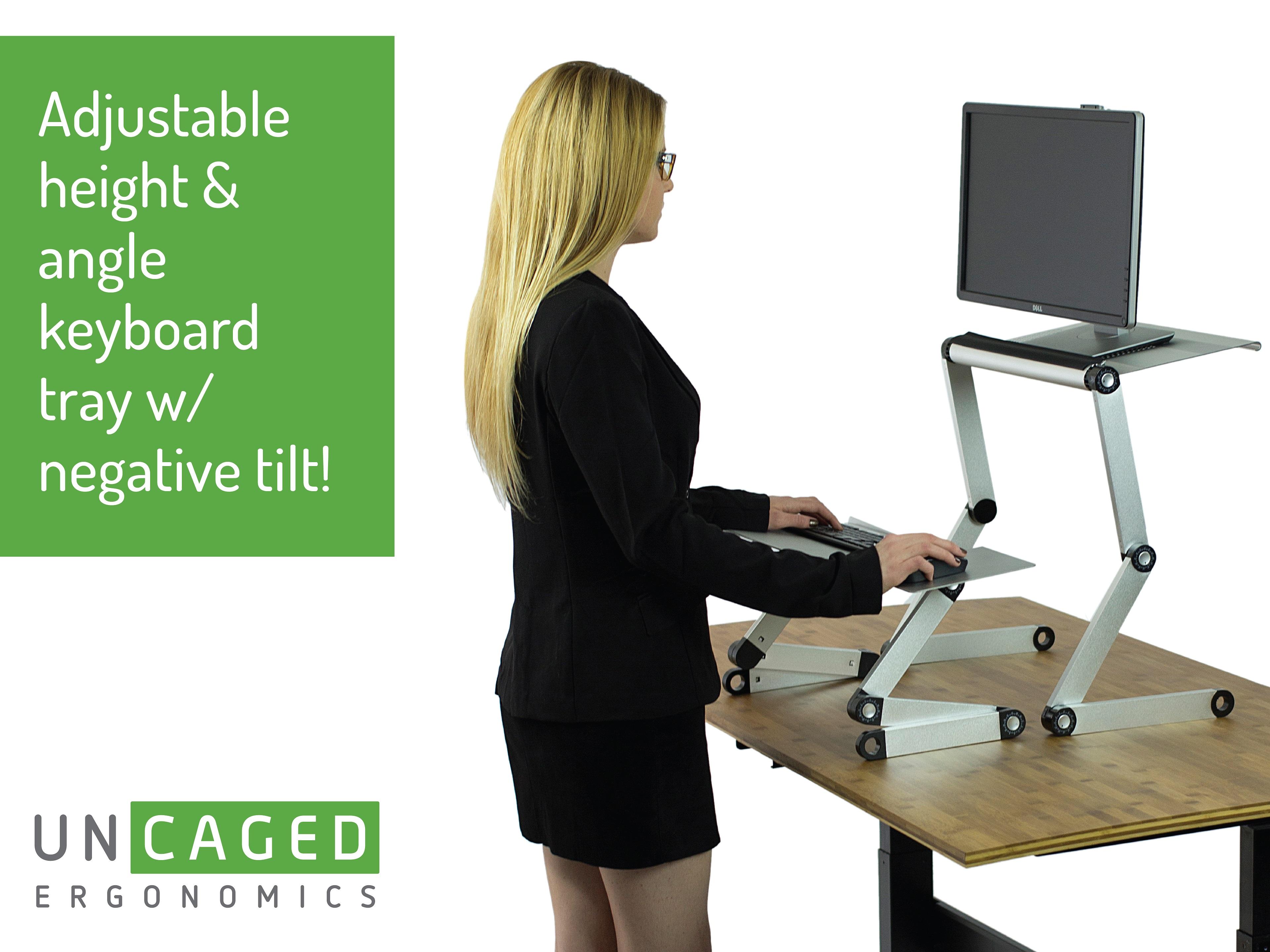 Workez Standing Desk Conversion Kit Adjustable Ergonomic Sit to Stand