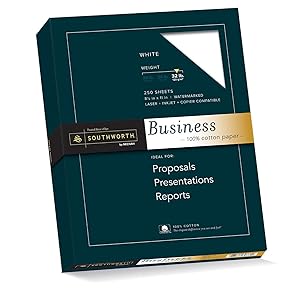 Flаѕh Sаlе Southworth Continuous Feed 25% Cotton Business Paper, 8.5" x 11", 20 lb/75 GSM, White, 1000 Count - Packaging May Vary (35-520-10)