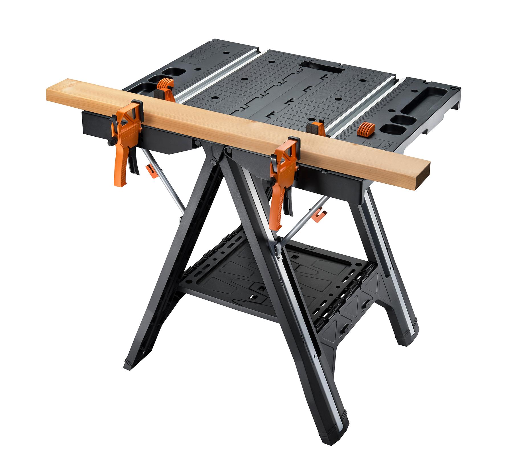 WORX Pegasus MultiFunction Work Table and Sawhorse with Quick Clamps