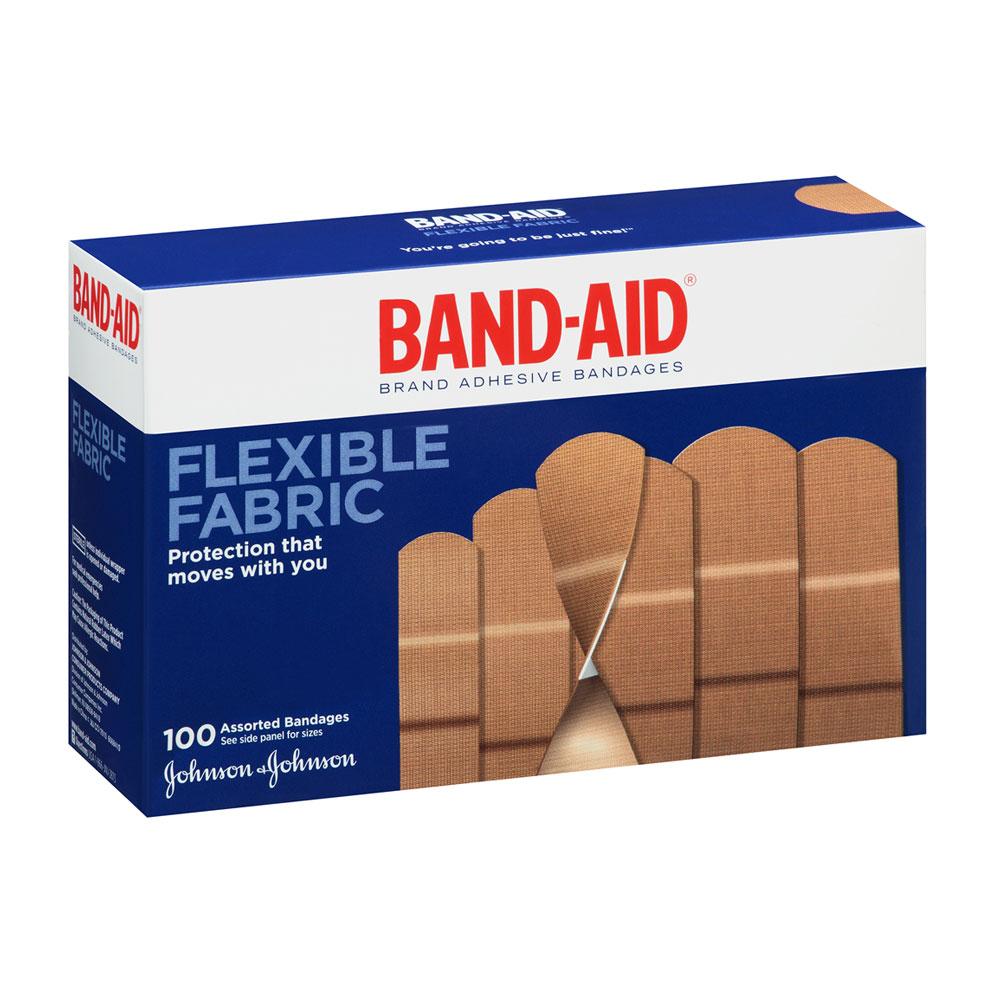 BandAid Brand Flexible Fabric Adhesive Bandages For Minor