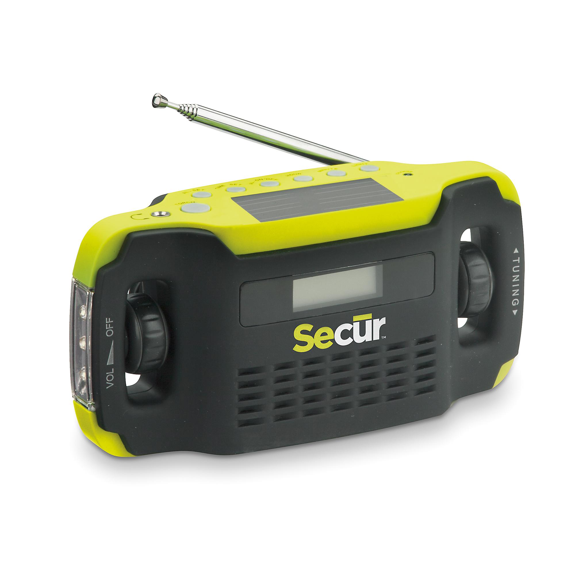 Secur Digital Solar Dynamo Radio Home Audio & Theater